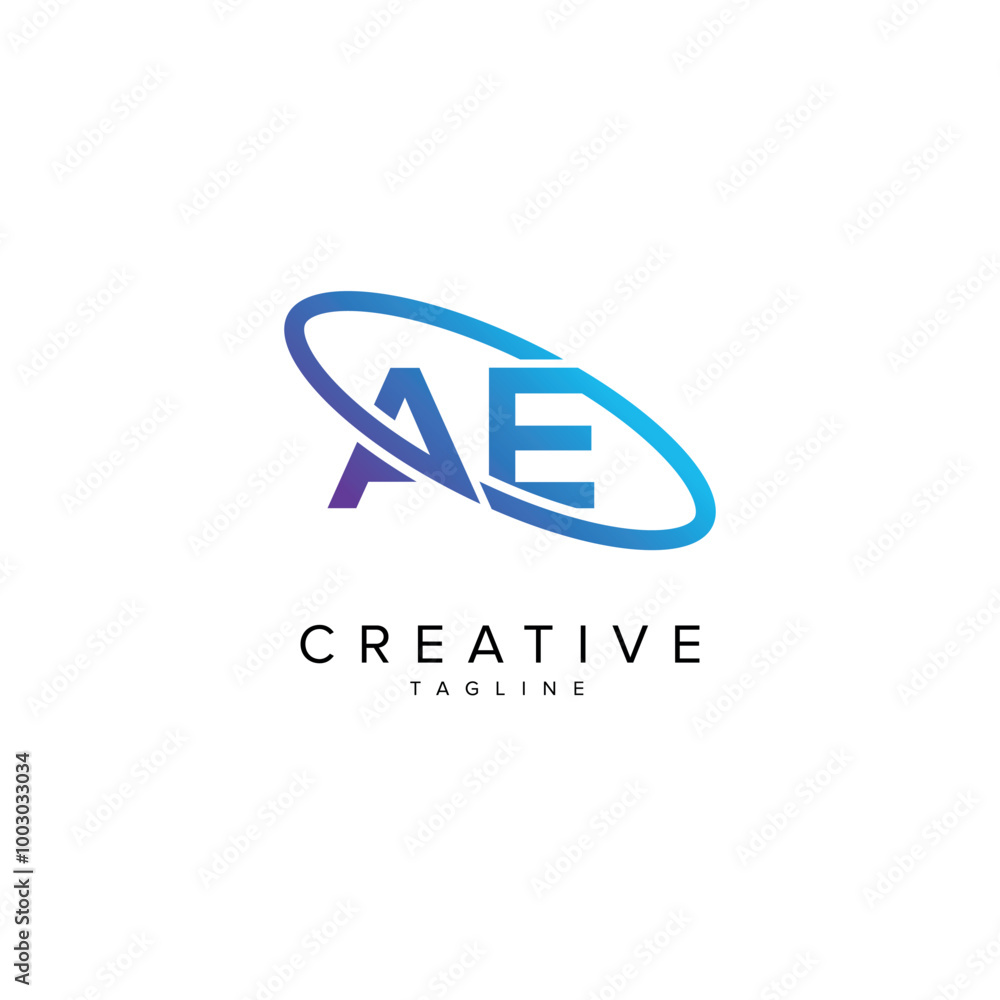 Modern Letter AE EA and Planet Logo Design. Initial Vector Elements. Modern Letter AE EA and Planet Logo Design. Initial Vector Elements.