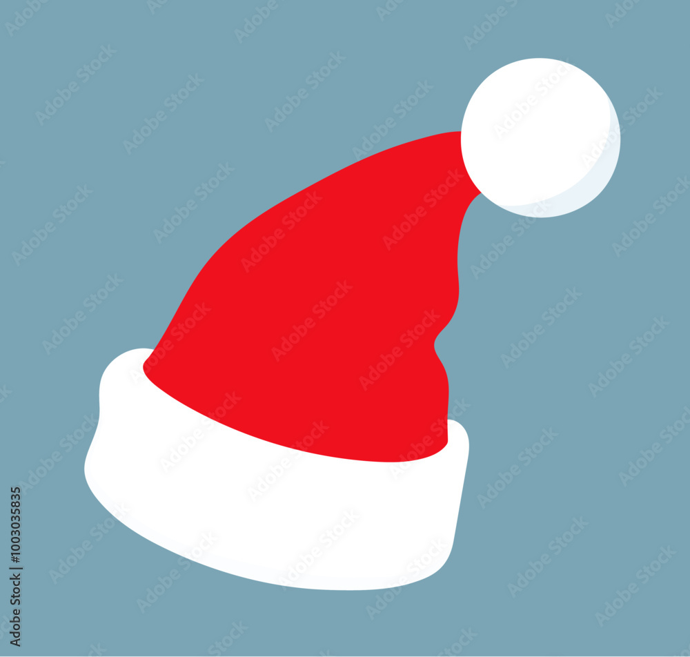 Vector illustration of Santa Hat design element Vector illustration of Santa Hat design element