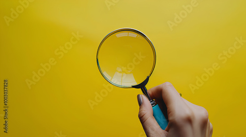 magnifying glass to see small objects