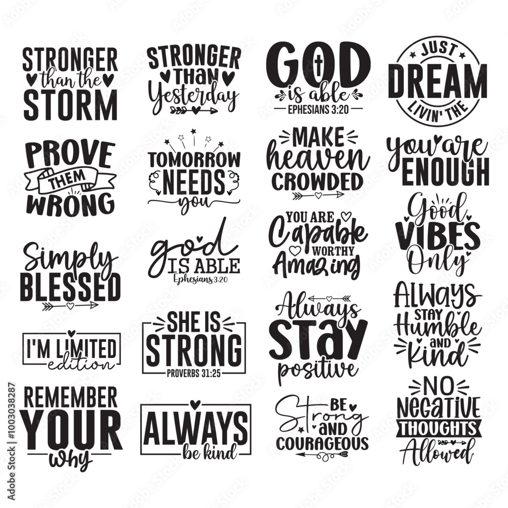 Fototapeta premium 20 Inspirational SVG Design Bundle