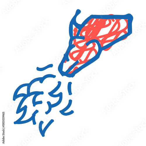 dragon fairy tale doodle icon sketch vector. dragon fairy tale sign. isolated symbol illustration