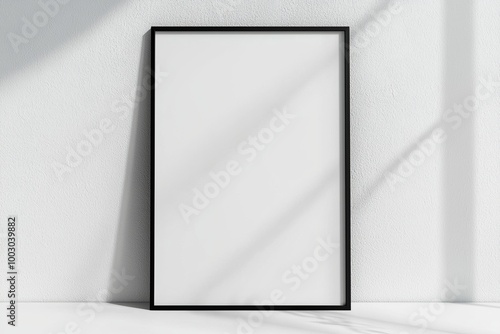 A3 Poster Mockup on White Background created with Generative AI