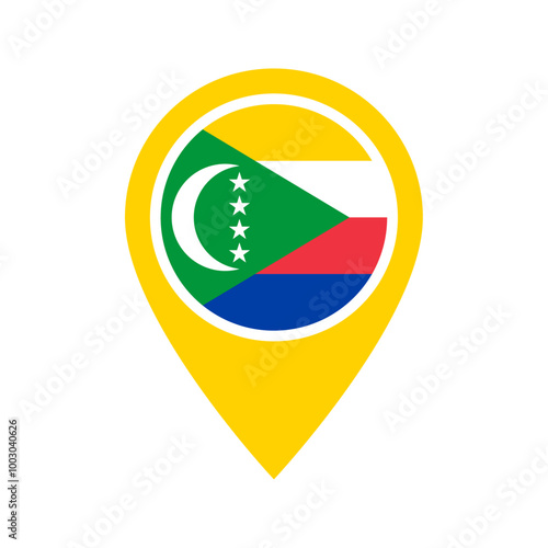 Comoros flag location icon Free Download Comoros flag location icon - GFXLoad
