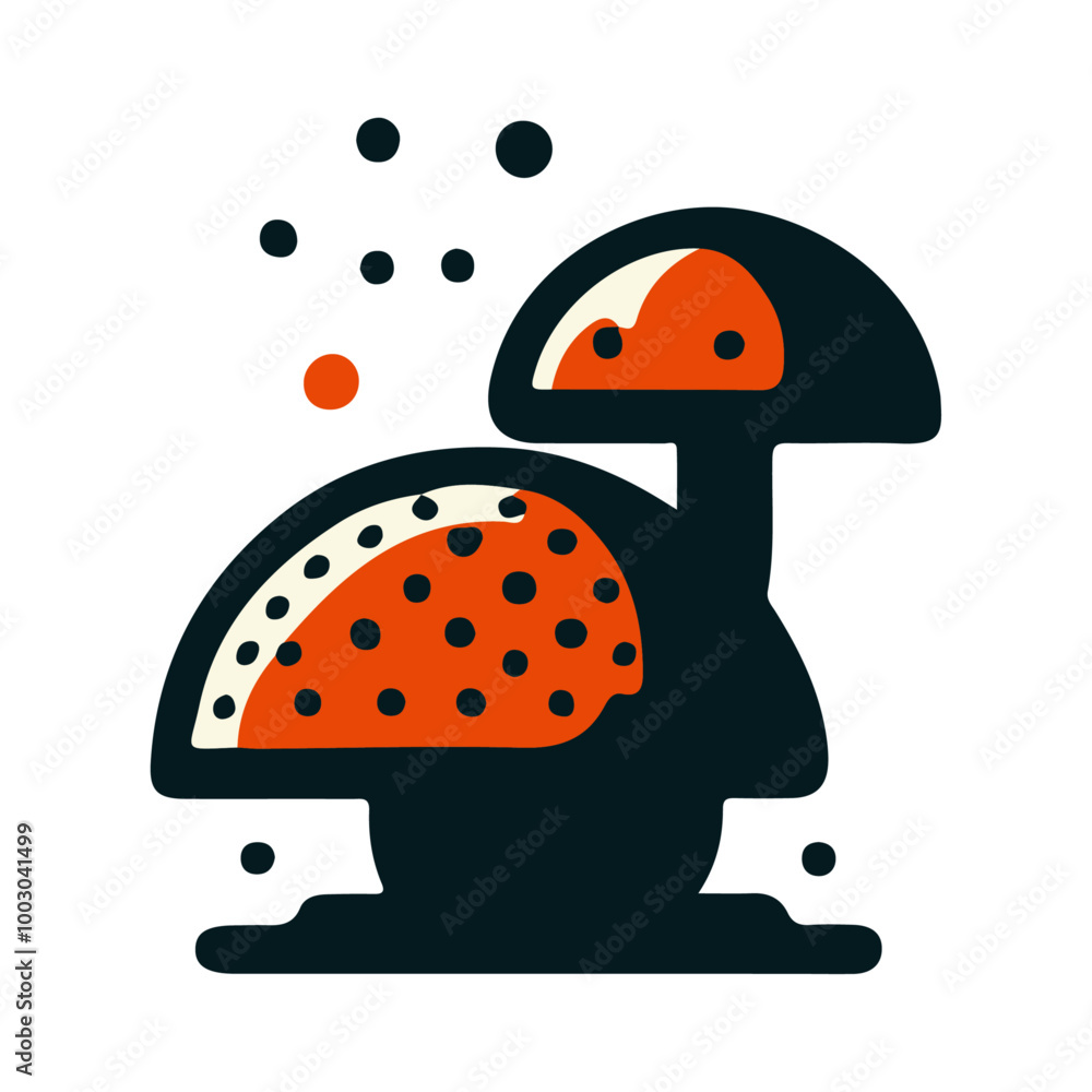 Mushroom Icon Vector Design Element: Cute and Detailed Graphics for Nature and Food Illustrations Mushroom Icon Vector Design Element: Cute and Detailed Graphics for Nature and Food Illustrations