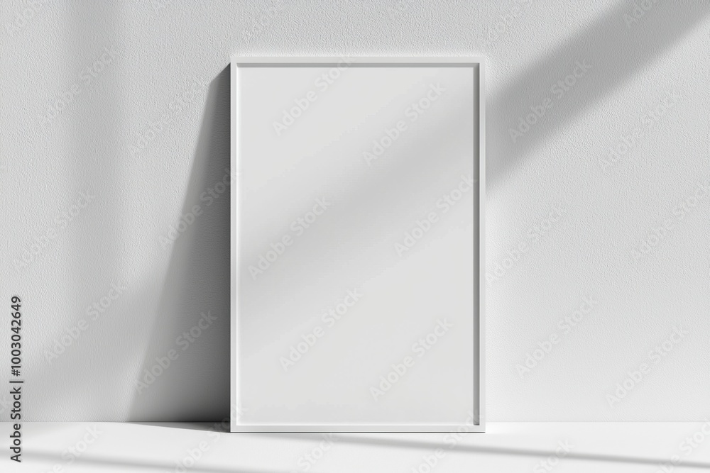 A3 Poster Mockup on White Background created with Generative AI A3 Poster Mockup on White Background created with Generative AI