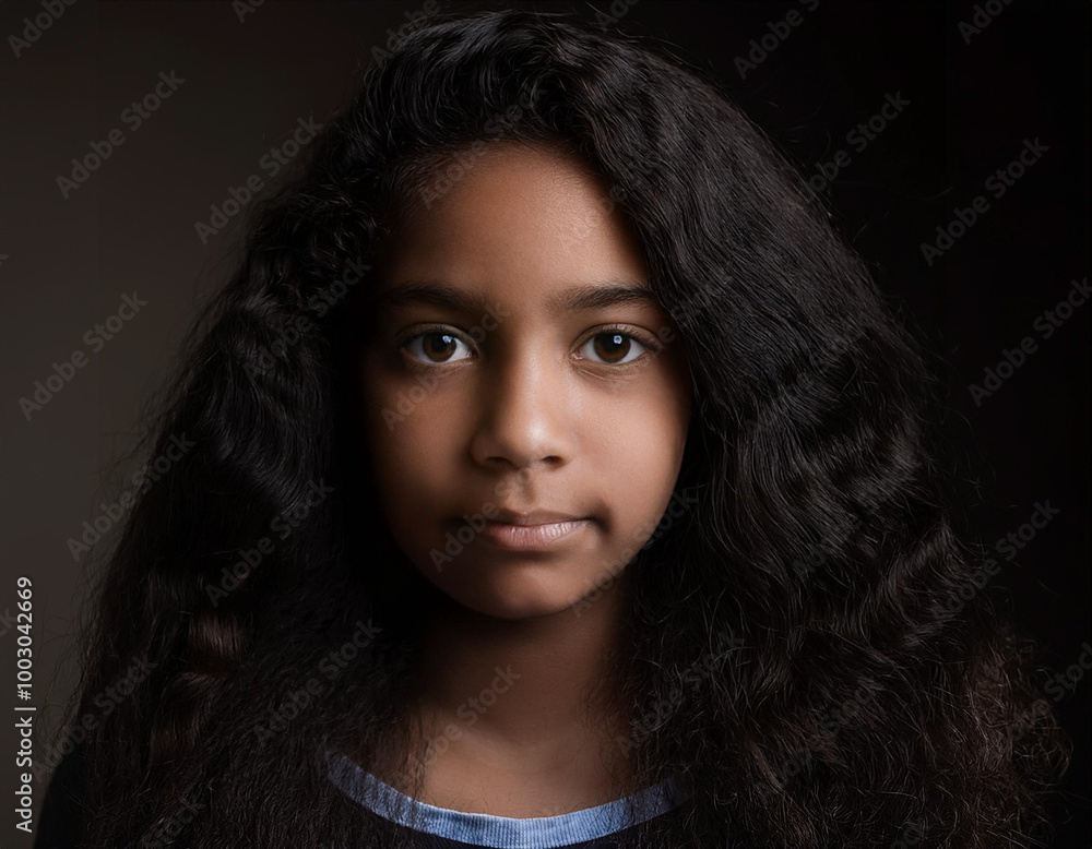 Studio Portrait of Confident Teenager Girl Studio Portrait of Confident Teenager Girl