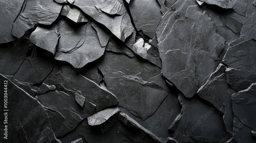 shattered grey slate fragments on textured black stone background abstract rock formation digital painting shattered grey slate fragments on textured black stone background abstract rock formation digital painting