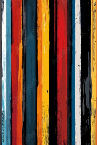 Colorful vertical stripes create an abstract artistic pattern with vibrant hu...