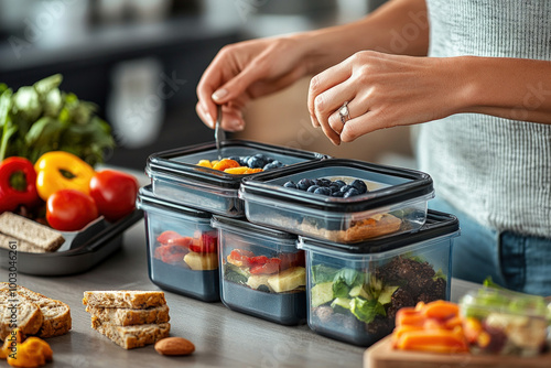 A parent packing a healthy ...