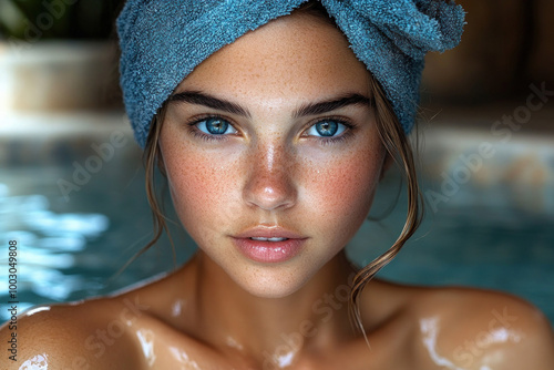 portrait of a person in a spa