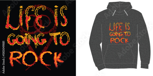 style typographic Hoodie t-shirt stock photos, vectors, and illustrations,  fashion typographic t-shirt Hoodie