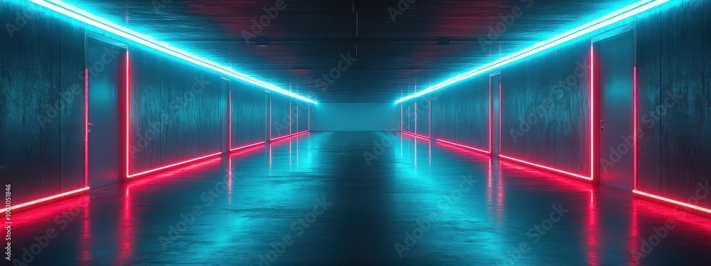Background neon 3d room light dark empty abstract stage floor. Neon wall 3d background space interior modern showroom blue warehouse future technology studio garage render hall tunnel concrete car led Background neon 3d room light dark empty abstract stage floor. Neon wall 3d background space interior modern showroom blue warehouse future technology studio garage render hall tunnel concrete car led