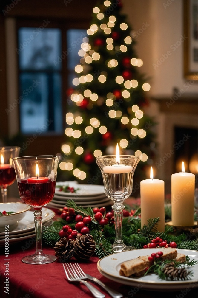 christmas dinner table setting christmas dinner table setting