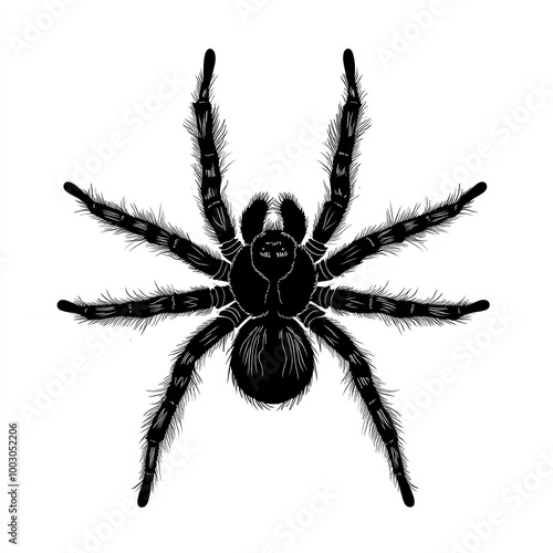 Tarantula Silhouette, Illus...