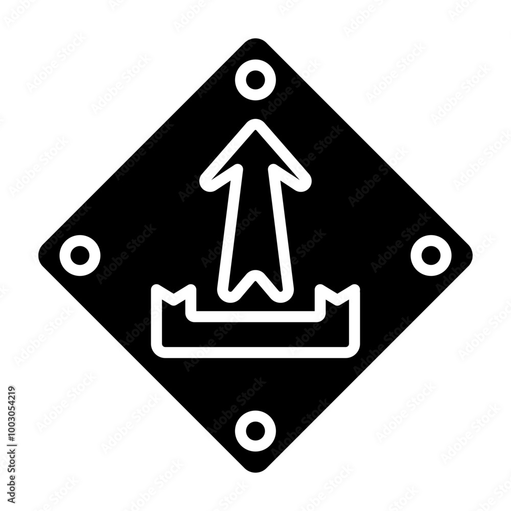 Upload Arrow Glyph Icon Design Upload Arrow Glyph Icon Design
