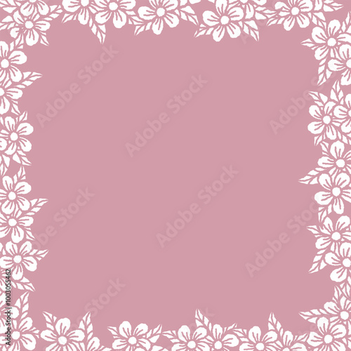 Series of romantic style decorative floral background in various color