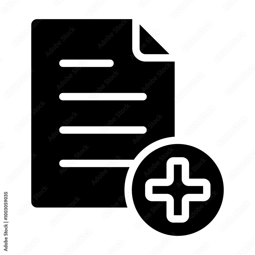 New File Glyph Icon Design New File Glyph Icon Design