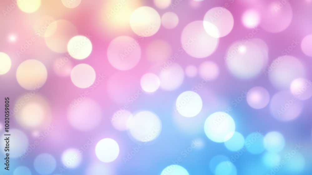 Colorful bokeh background with soft blurred circles of light, creating a dreamy and festive atmosphere Colorful bokeh background with soft blurred circles of light, creating a dreamy and festive atmosphere
