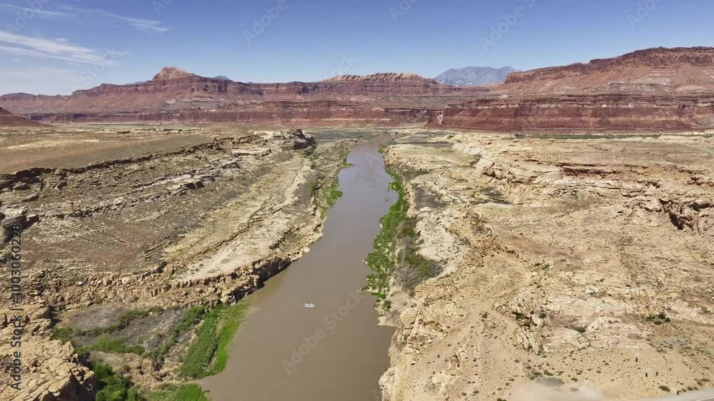 Expansive view of White Canyon with bridge in Utah Expansive view of White Canyon with bridge in Utah