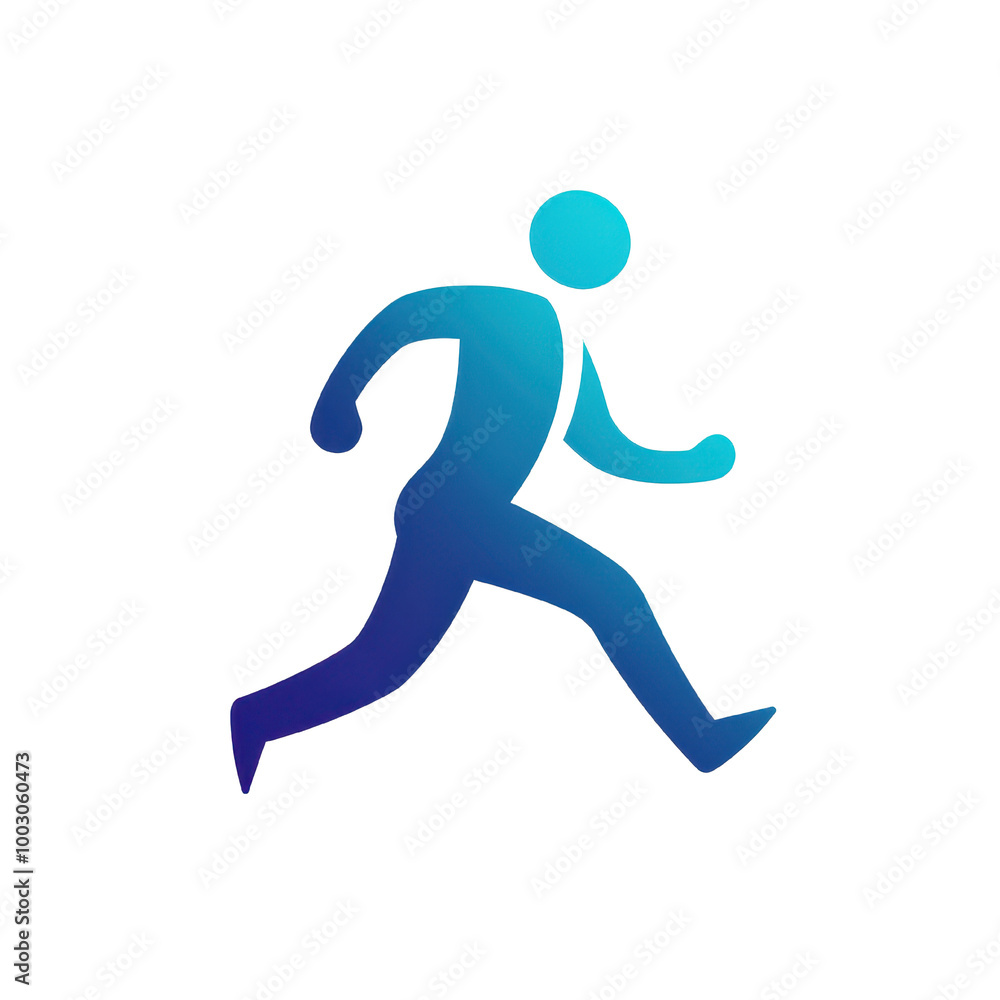Dynamic silhouette of a person running, representing speed, activity, and motion in a minimalistic design, transparent background. Dynamic silhouette of a person running, representing speed, activity, and motion in a minimalistic design, transparent background.