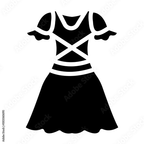 Dirndl Glyph Icon Design