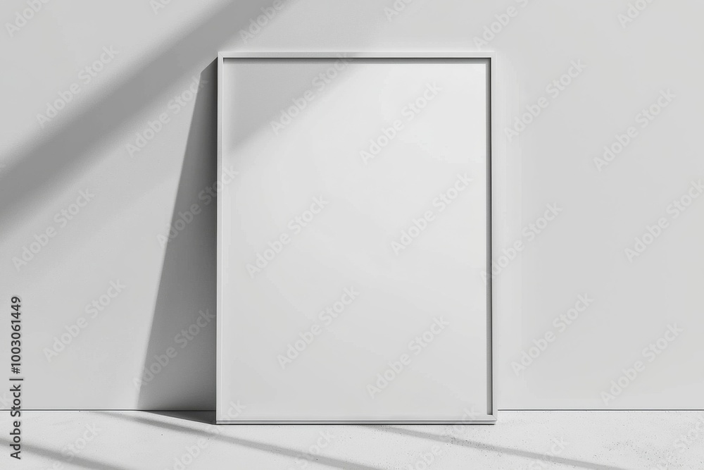 A3 Poster Mockup on White Background created with Generative AI A3 Poster Mockup on White Background created with Generative AI