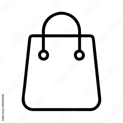 Shopping bag icon for business and marketing applications