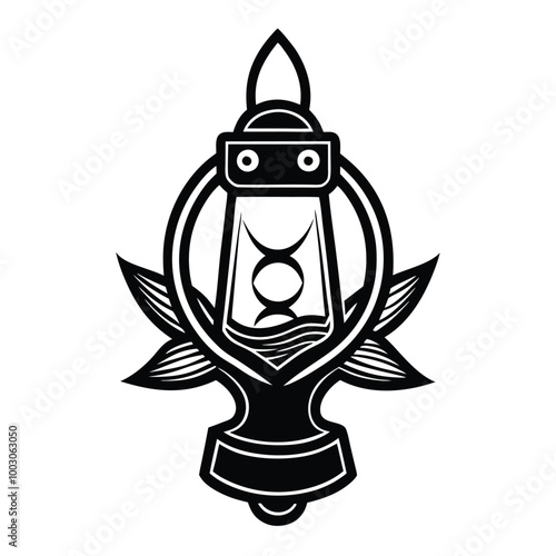 lanternfish logo icon vector design photo