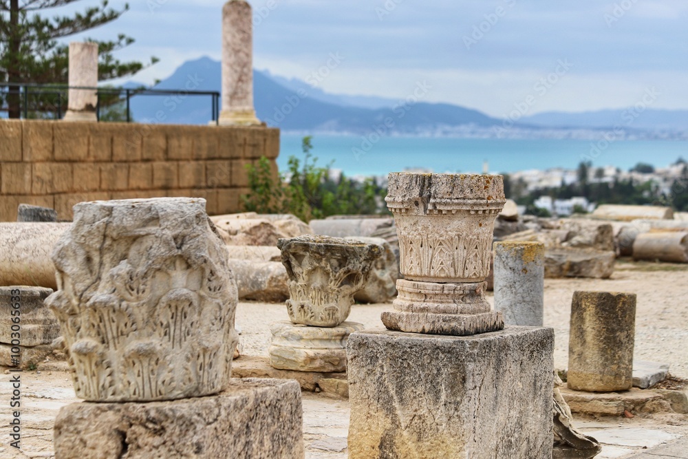 Remains of ancient Carthage, Byrsa Hill, Tunisia. Remains of ancient Carthage, Byrsa Hill, Tunisia.