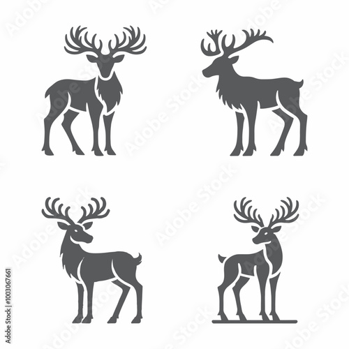 reindeer silhouettes