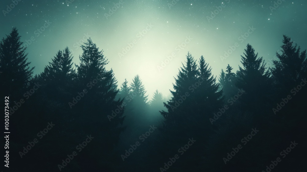 A misty forest scene illuminated by soft light, evoking a mysterious and tranquil atmosphere. A misty forest scene illuminated by soft light, evoking a mysterious and tranquil atmosphere.