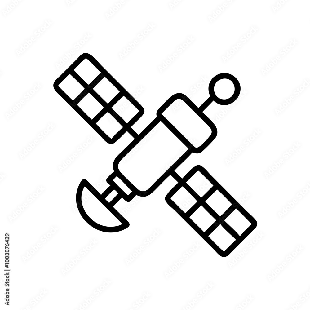 vector icon illustration of a satellite vector icon illustration of a satellite
