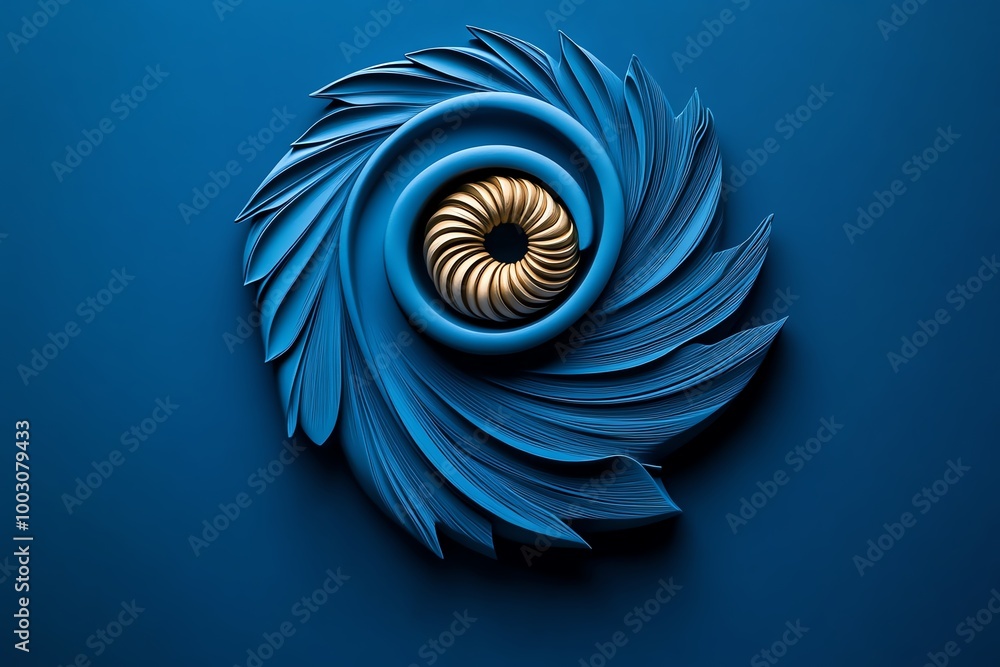 Simple depiction of the cochlea, with minimalist curves representing the spiral structure of the inner ear Simple depiction of the cochlea, with minimalist curves representing the spiral structure of the inner ear
