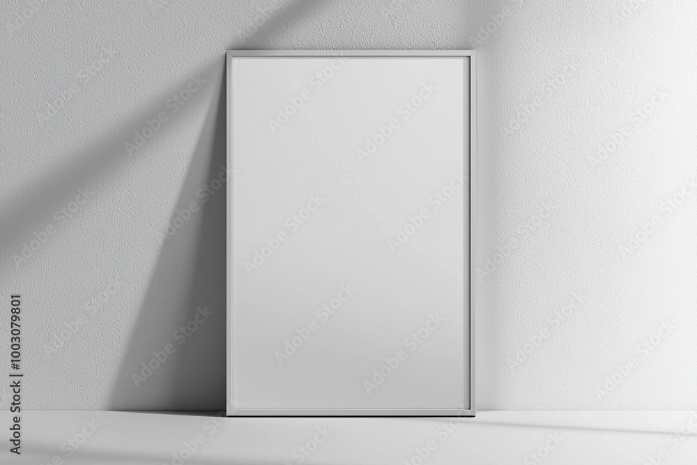 A3 Poster Mockup on White Background created with Generative AI A3 Poster Mockup on White Background created with Generative AI
