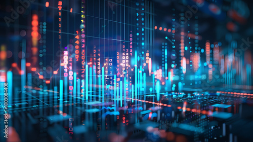 Stock market financial trading analysis growth