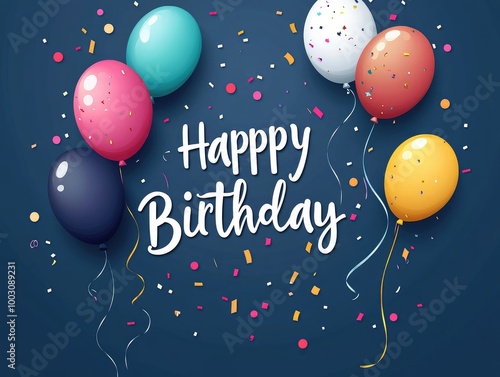 happy birthday balloons