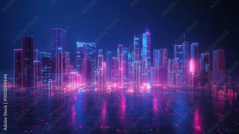 Smart city and abstract future business , big data connection technology concept . Smart city and abstract future business , big data connection technology concept .