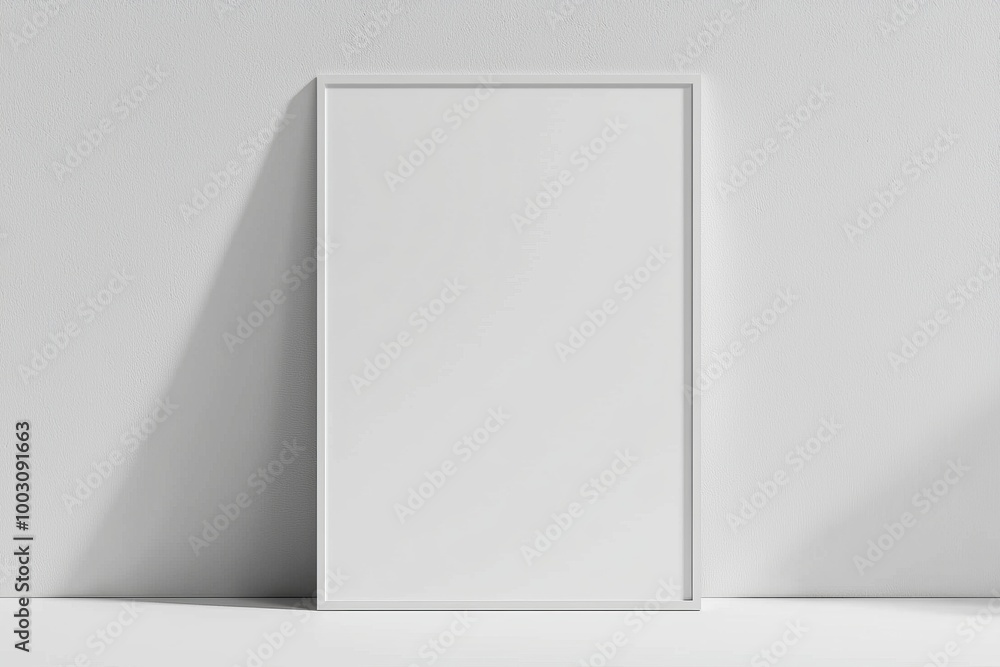 A3 Poster Mockup on White Background created with Generative AI A3 Poster Mockup on White Background created with Generative AI
