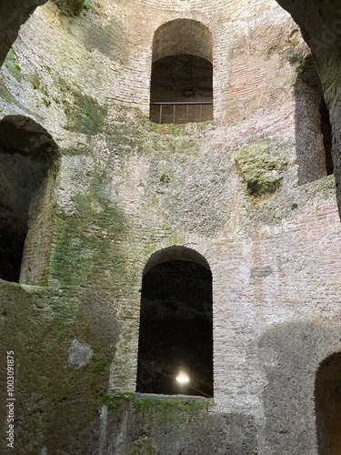 Saint Patrick’s Well IN ORVEITO, Italy in 1527 by Antonio da Sangallo on behalf of Pope Clement VII as a water supply for the whole town. photo