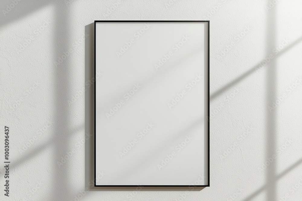 A3 Poster Mockup on White Background created with Generative AI