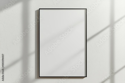 Obraz na płótnie A3 Poster Mockup on White Background created with Generative AI w salonie