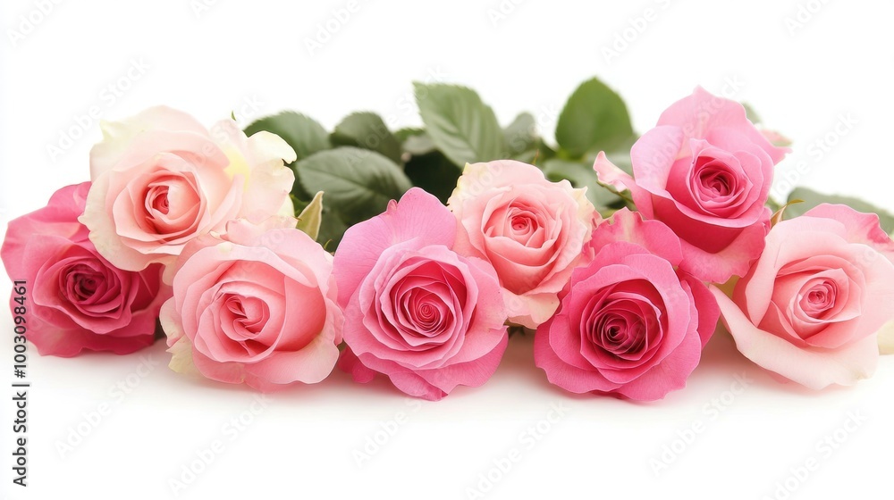 A bouquet of pink and peach roses arranged elegantly. A bouquet of pink and peach roses arranged elegantly.