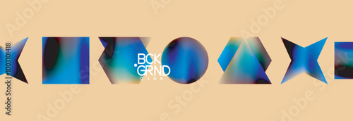 Fluid color geometric shapes abstract background. Vector Illustration For Wallpaper, Banner, Background, Card, Book Illustration, landing page