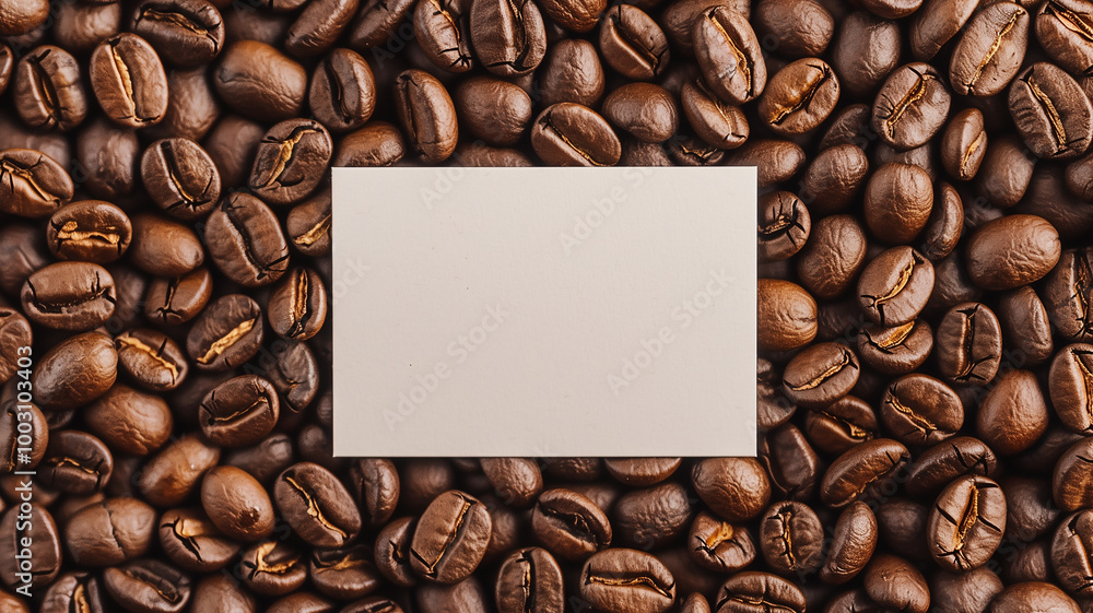 Blank Card on Coffee Bean Background
Blank Card on Coffee Bean Background
