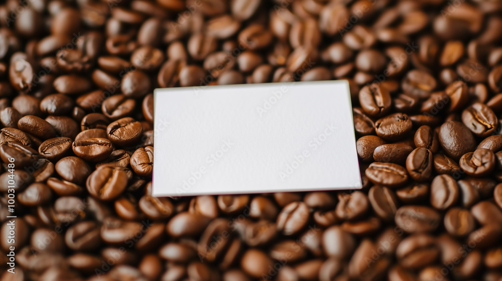 Blank Card on Coffee Bean Background
Blank Card on Coffee Bean Background