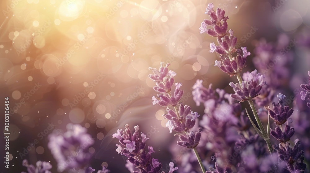 Lavender flowers on soft color background, romantic feminine composition, wedding invitation concept. Lavender flowers on soft color background, romantic feminine composition, wedding invitation concept.