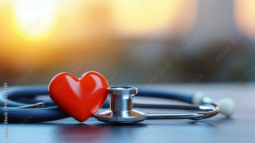 stethoscope and heart stethoscope and heart