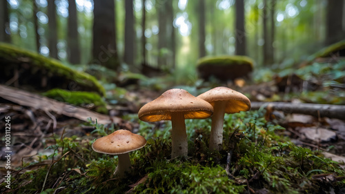 Wallpaper Mural Hallucinogenic mushrooms grow in a natural environment. Mushrooms containing psilocybin. Torontodigital.ca