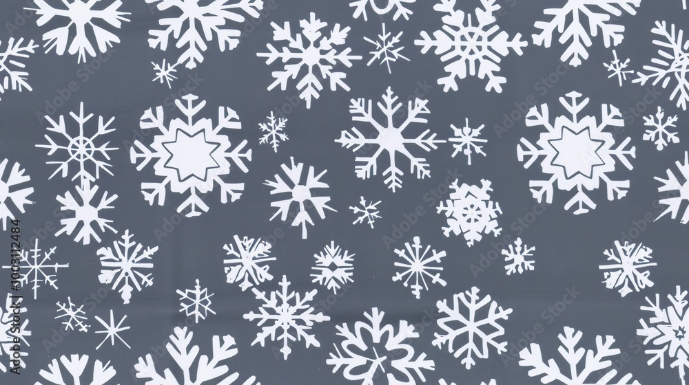 A pattern of snowflakes A pattern of snowflakes