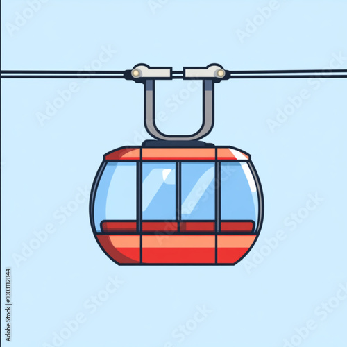 cable car in the sky
